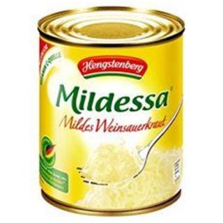 Hengstenberg Mildessa Mild Weinsauerkraut 850 ml