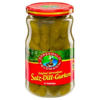 Spreewald-Feldmann Saure Gurken in Salz-Dill