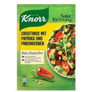Knorr Salatkrönung Croutinos mit Paprika und Pinienkernen