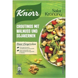 Knorr Salatkrönung Croutinos mit Walnuss und Sojakernen