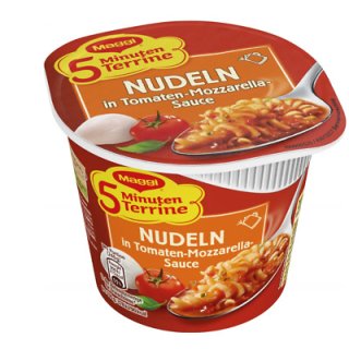 Maggi 5 Minuten Terrine Nudeln Tomaten Mozzarella Sauce