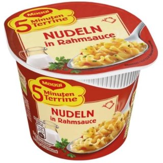 Maggi 5 Minuten Terrine Nudeln mit Rahmsauce