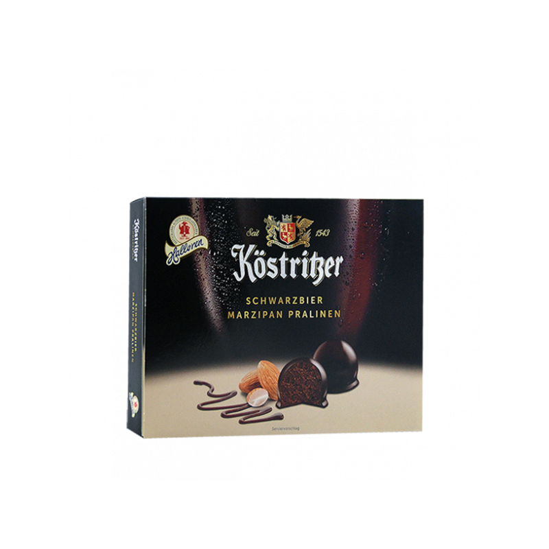 Halloren Kostritzer Black beer Marzipan pralines – buy online now! Ha, $  8,82