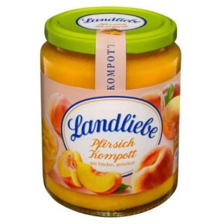 Landliebe Peach compote 320g – buy online now! Landliebe –German dess, $  7,30
