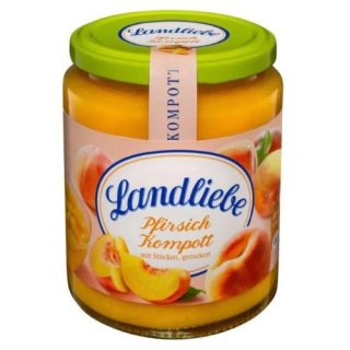 Landliebe Peach compote 320g