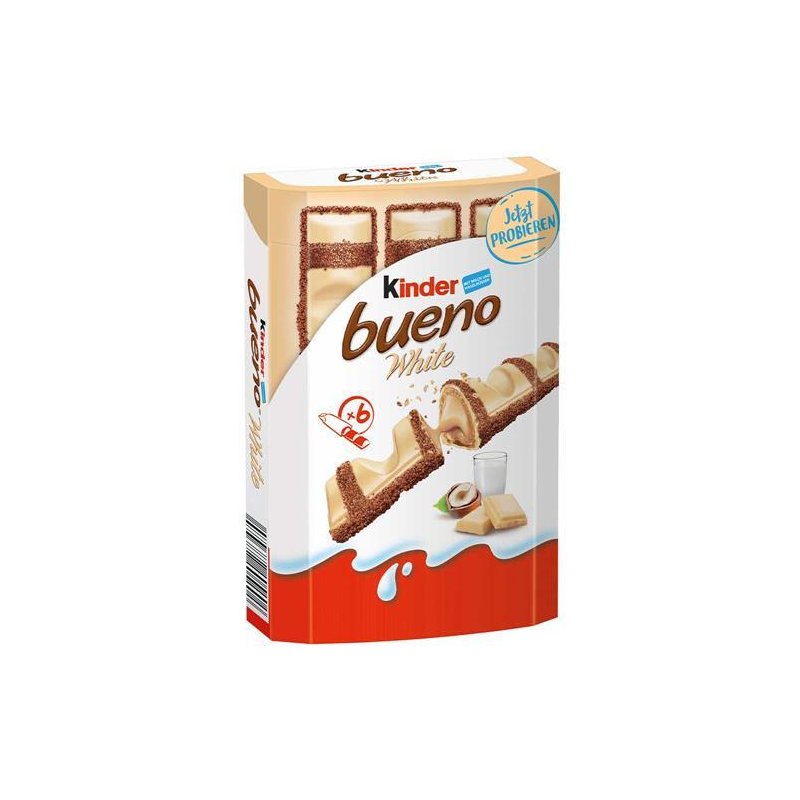 Kinder Bueno white 6 Box – buy online now! Ferrero –German Chocolate , $  6,74