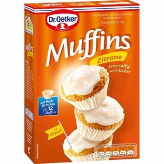 Dr. Oetker baking mix muffins with lemon with glaze 415 g