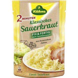 Kühne Sauerkraut fix & ready in a bag