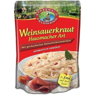 Spreewald Weinsauerkraut mit Schinken 400g (bag)