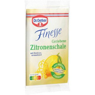 Dr. Oetker Finesse Geriebene Zitronenschale 3er