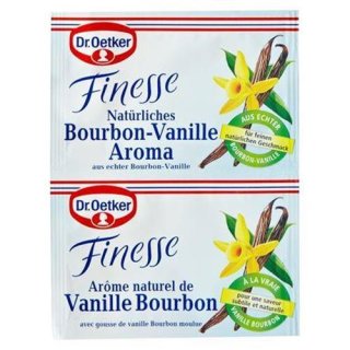 Dr. Oetker Finesse Natural bourbon vanilla flavoring 2 pieces &aacute; 6 g 12 g bag