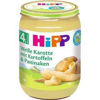 HiPP Weiße Karotte mit Kartoffeln und Pastinaken (190g)