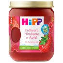 HiPP Strawberry with raspberry in apple (160g)