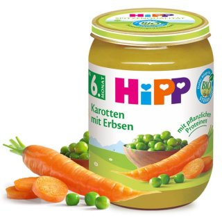 HiPP Carrots with peas (190g)