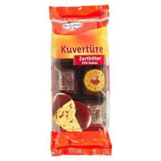 Dr. Oetker Kuvertüre Zartbitter 55 % Kakao 150 g