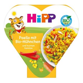 HiPP Paella mit buntem Gemüse und Bio-Hühnchen (250g)