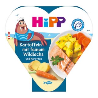 HiPP Kartoffeln mit feinem Wildlachs und Karotten (250g)