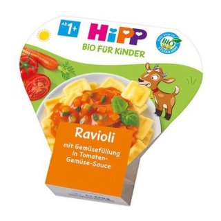 HiPP Ravioli with vegetable filling in tomato and vegetable sauce (250g)