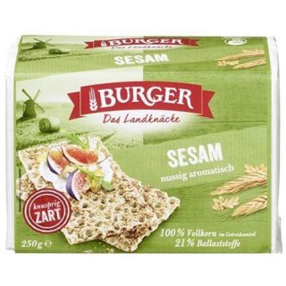 Burger Kn&auml;ckebrot Sesam 250 g