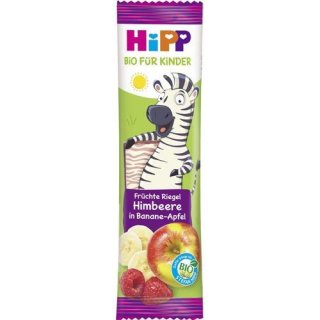 HiPP Früchteriegel Himbeere in Banane-Apfel