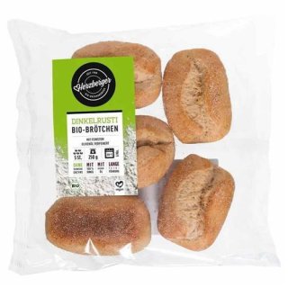 Herzberger Dinkelrusti Bio-Brötchen 5 Stück Beutel