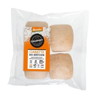 Herzberger Ciabatta Bio-Brötchen 4 Stück Beutel