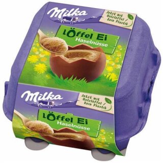 MILKA Löffel Ei - Haselnüsse 136g