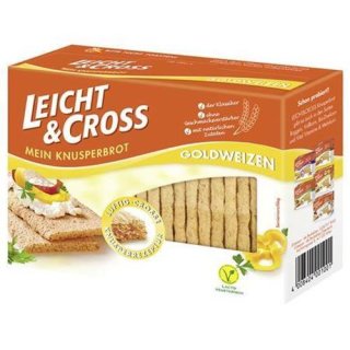 Light &amp; Cross Crispbread wheat 125 g box