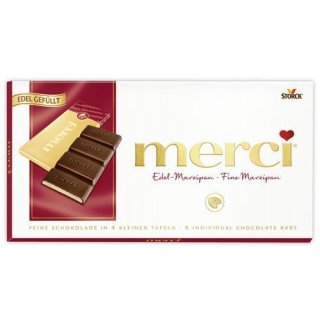 Storck Merci Bar Chocolate Fine Marzipan