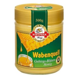 Bihophar Wabenquell Gebirgsblüten-Honig 500 g Glas