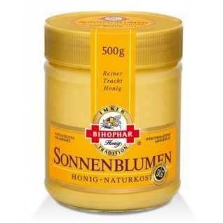 Bihophar Sunflower Honey 500 g glass