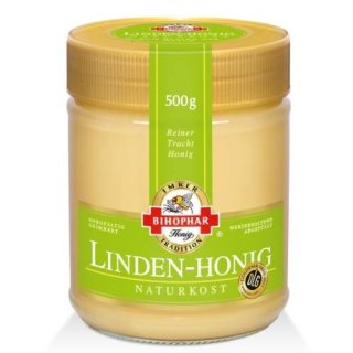 Bihophar Linden Honey 500 g glass