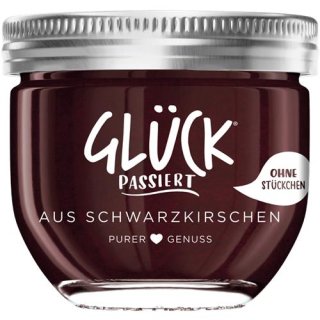 Glück Fruchtaufstrich fein passiert - Schwarzkirsche 230g