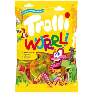 Trolli Wurrli with fruit juice 200g