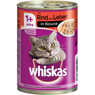Whiskas 1+ Beef & Liver in Sauce 400g