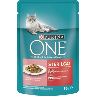 Purina ONE Sterilcat - Lachs & Karotte 85g