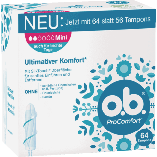 gyde Mainstream Bekræfte o.b. ProComfort Tampons - mini 64 pieces – buy online now! o.b. –Germ, $  14,13