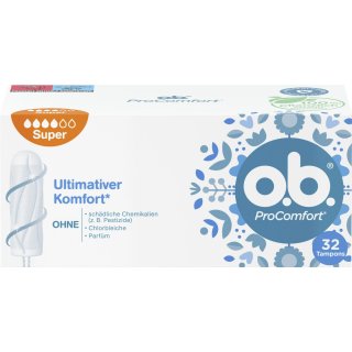 o.b. ProComfort Tampons - super 32 pieces