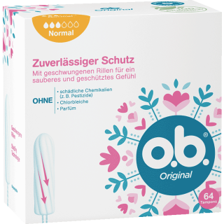 o.b. Original Tampons - normal 64 pieces – buy online now! o.b. –Germ, $  14,94