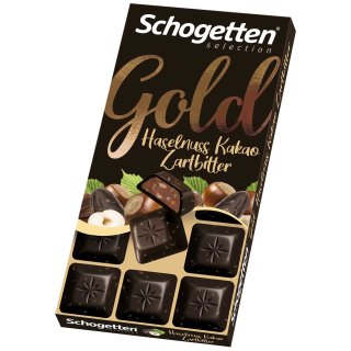 Schogetten Selection Gold Hazelnut Cocoa Dark Chocolate
