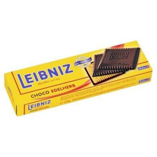 Leibniz butter biscuit choco with fine bitter chocolate 125 g pair