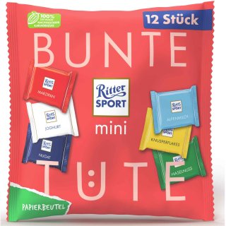 Ritter Sport Mini Colorful Bag Mix in paper bag