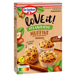 Dr. Oetker LoVE it! Pflanzliche Muffins - Haselnuss 410 g