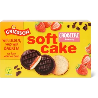 Griesson Soft Cake Strawberry Zartbitter 300g