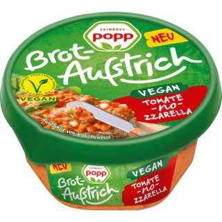 Popp Feinkost Brotaufstrich Tomate-no-zzarella vegan