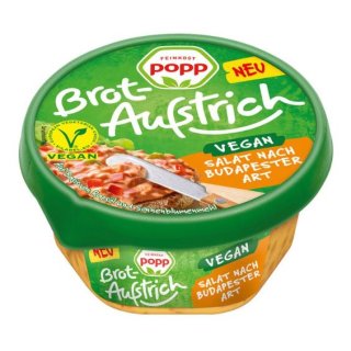 Popp Feinkost Brotaufstrich Salat nach Budapester Art vegan
