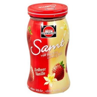 Schwartau Samt Konfitüre Erdbeer-Vanille 270 g Glas