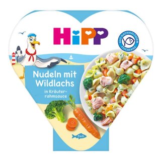 HiPP Nudeln mit Wildlachs in Kräuterrahmsauce (250g)