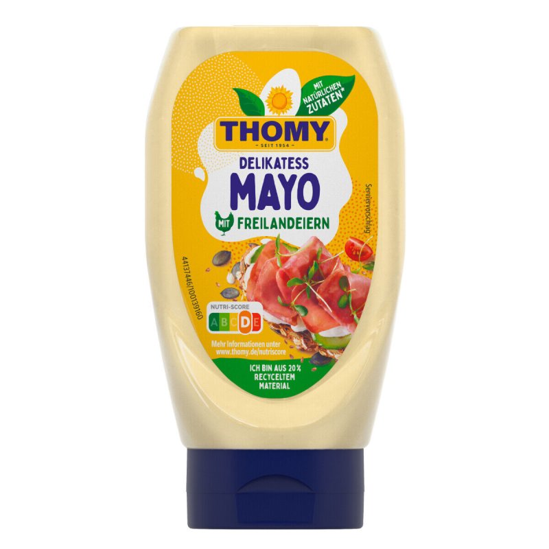 Thomy Delicatessen Mayonnaise With Free Range Eggs 300ml Buy Online