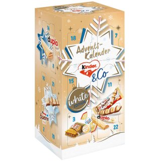 KINDER & Co. White Advent Calendar 295g